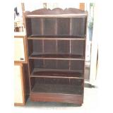 Book shelf, open front with five shelves, on