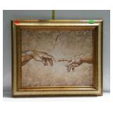 Painting on canvas by W. Harris, framed - 25 x 21