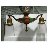 Lighting - double bulb ceiling light fixture with