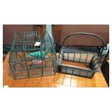Decor bird cage and basket