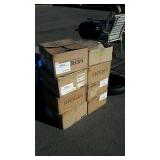 8 ceiling light fixtures, by Meridian Lighting,