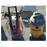 Shop vac and pressure washer, shop vac wet or dry