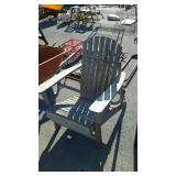 Adirondack lawn chair, adult size in natural