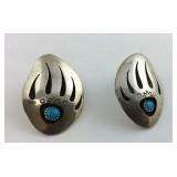 Sterling turquoise earrings