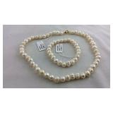 16 inch Freshwater Pearls Necklace and 7 inch