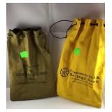 Two Canvas Coin Bags - Commercial & Savings Bank