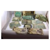 World Currency and US Military notes from F