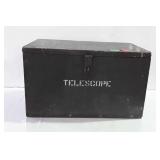 Telescope case box all wooden made green military