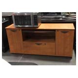 Office style desk, 63 by 19, by 28 missing