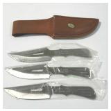 Eagle Eye throwing knifes in 1 leather sheath,