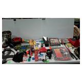 Sportsmans lot - gun rest, fishing reel, scent