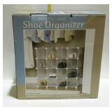 Interlocking shoe organizer, holds up to 16 pairs