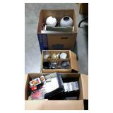 Misc - tapes, books, toys, mugs, vase, plasticware