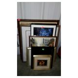 Art lot. Painting, prints, mirror, etc.