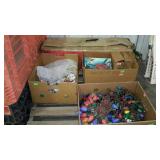 Christmas decor. Artificial tree, older house