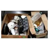 Kitchenwares. Plastic pitchers, bake ware, rice