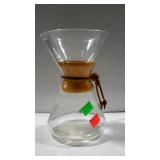 Pyrex melita style coffee carafe. 9.5" high.