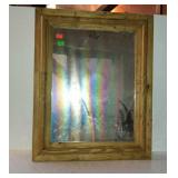 Home decor wall mirror, triple framed look - 24 x