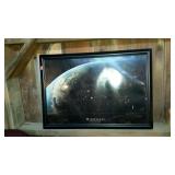 Print "Nightfall, Sunset in the Rockies", framed