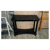 Black hall stand some have some damage on corner