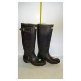 Boots, Hunter brand, all rubber, size 8M