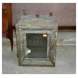 Older brass cased warmer oven with glass front
