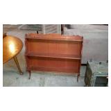 Hanging knick-knack wall shelf with narrow top