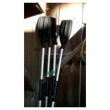 Four kayak paddles aluminum pole type all 4 in