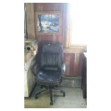 Group lot, includes office chair and painting