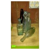 Group of glass bottles