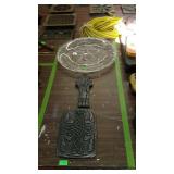 Group lot, includes glass bowl and two cross wall