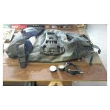 Sub tank diving vest with 2 gauges, no tank