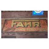 Antique Advertising Sign, metal German