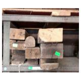Old Lumber post style pieces approx 3ft in length