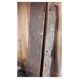 Two old pieces of lumber one post beam type still