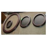 Four oval picture frames
