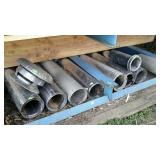 Group of insulated stove pipe sections, 6" dia.