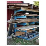 Steel "I" Beam Storage Rack, made from 4 x 6"