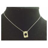 925 necklace with small diamond