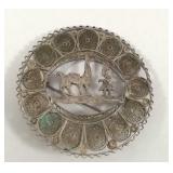 925 silver llama broach 8.9g