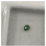 Gemstone, 0.14ct pear green garnet