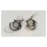 925 Sterling moonstone earrings