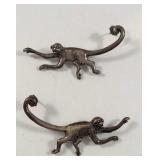 Sterling monkey earrings