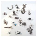 Group of sterling earrings however, they are all