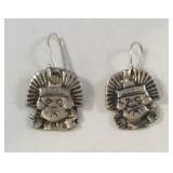 pair of sterling earrings