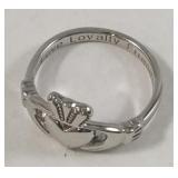 Claddagh sterling ring 6