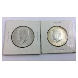 1965 and 1967 Kennedy half dollars 40% silver