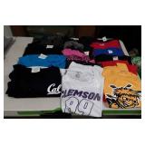Various college football teams t-shirts mixed men