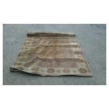 Oriental wool rug does have crease folds from