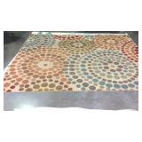 8x10 room rug, geometric circle design, needs